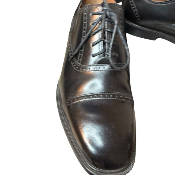 Rockport | Black Leather Cap-toe Oxford Shoes | Sz 9 - Picture 3 of 10